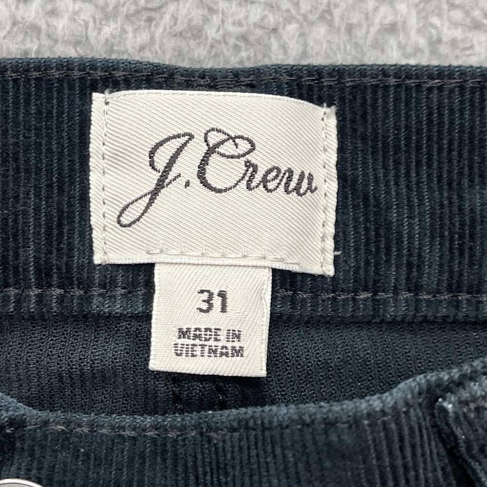 J Crew Corduroy Pants‎ Womens 32x27 Black Vintage Slim Straight Classic Preppy - Picture 7 of 10
